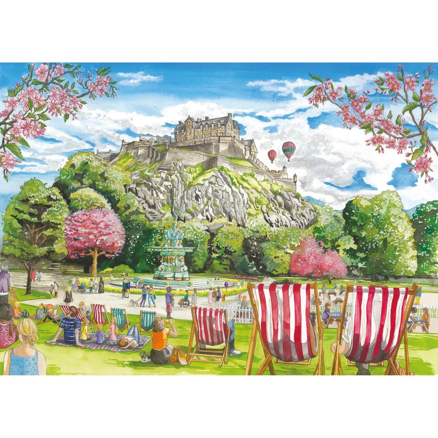 Gibson - Edinburgh 2 x 500 Piece Jigsaw Puzzle image 2