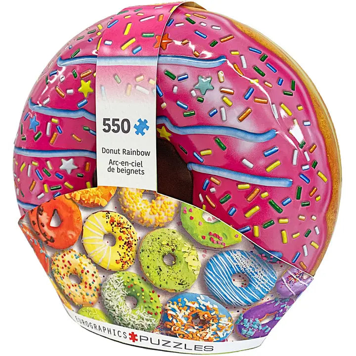 Eurographics - Donut Rainbow Tin 550 Piece Jigsaw Puzzle image 0