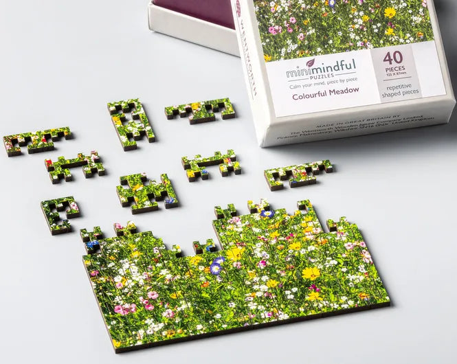 Wentworth - Colourful Meadow 40 Piece Wooden Jigsaw Puzzle