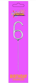 No. 6 Sparkler Candle Silver