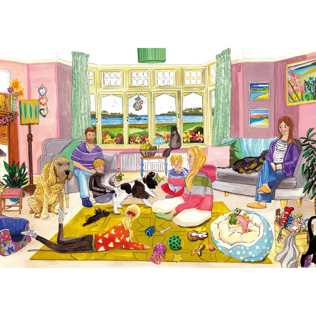 Gibson - A Dogs Life 4 x 500 Piece Jigsaw Puzzle image 2
