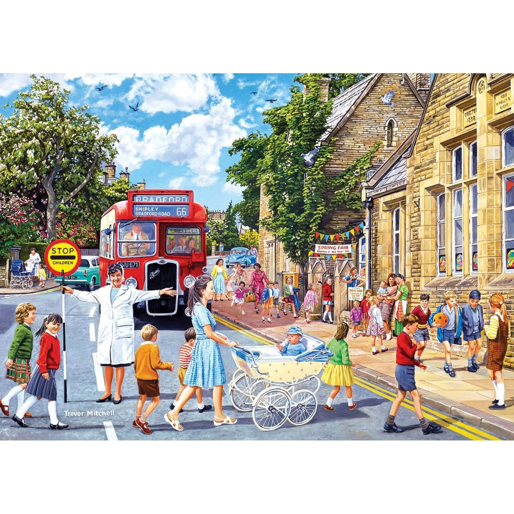 Gibson - School Days 4 x 500 Piece Jigsaw Puzzle image 4