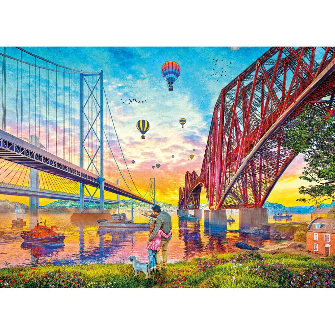 Gibson - Three Bridges Crossing 1000 Piece Jigsaw Puzzle image 1