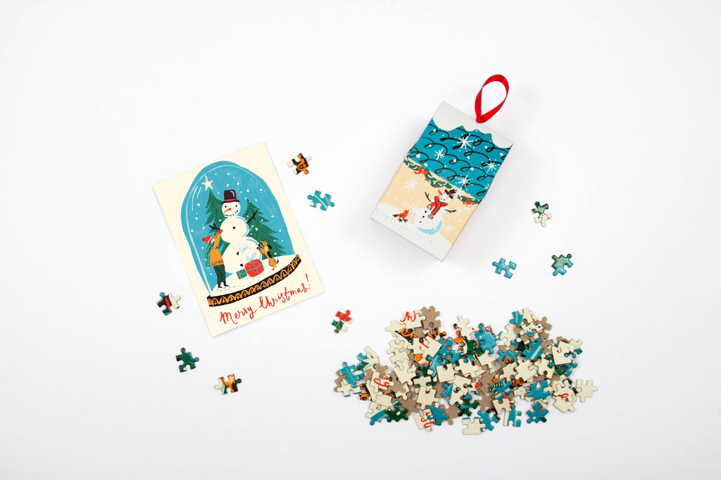 Snow Globe 130 Piece Puzzle Ornament (Jigsaw Products)