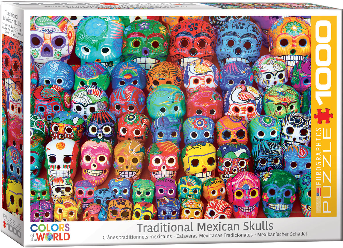 Eurographics - Traditional Mexican Skulls 1000 Piece Jigsaw Puzzle image 0