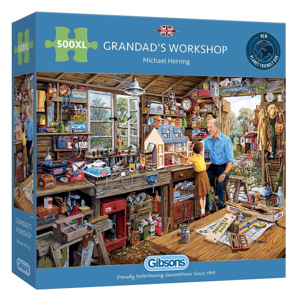 Gibson - Grandads Workshop 500XL Piece Jigsaw Puzzle image 0