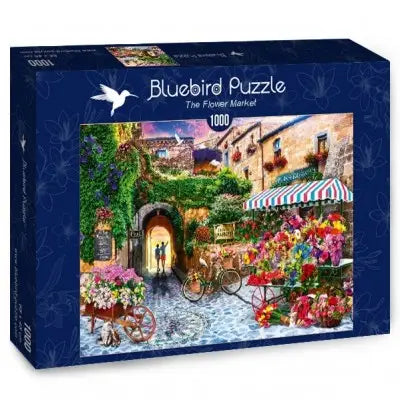Bluebird - The Flower Market 1000 Piece Jigsaw Puzzle image 0