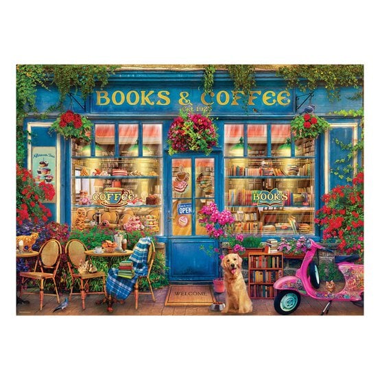 Eurographics - Books & Coffee 1000 Piece Jigsaw Puzzle image 1