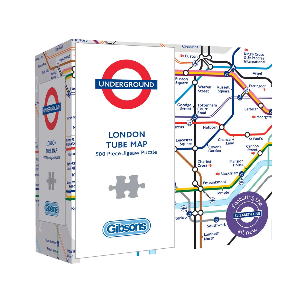 Gibson - London Tube Map 500 Piece Jigsaw Puzzle image 0
