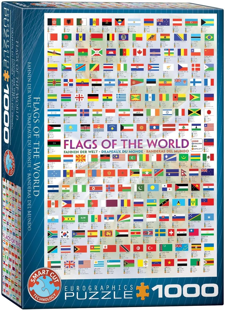 Eurographics - Flags of the World 1000 Piece Jigsaw Puzzle image 0