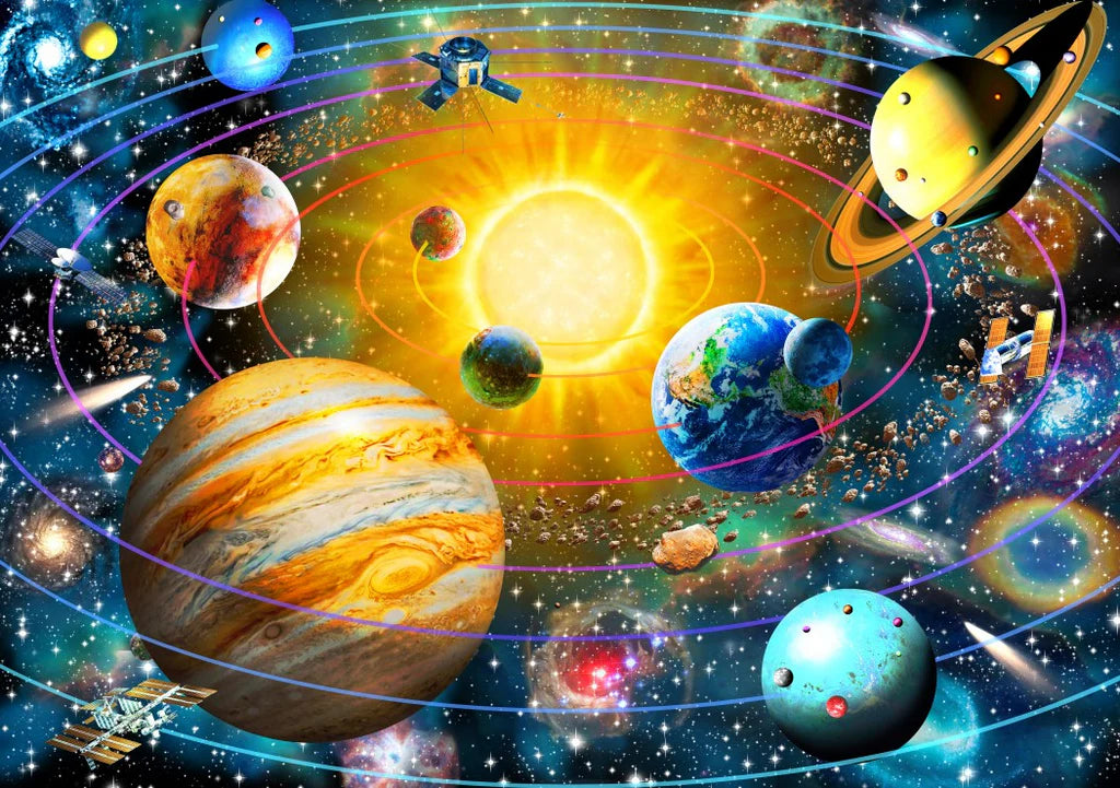 Bluebird - Ringed Solar System 1000 Piece Jigsaw Puzzle image 1