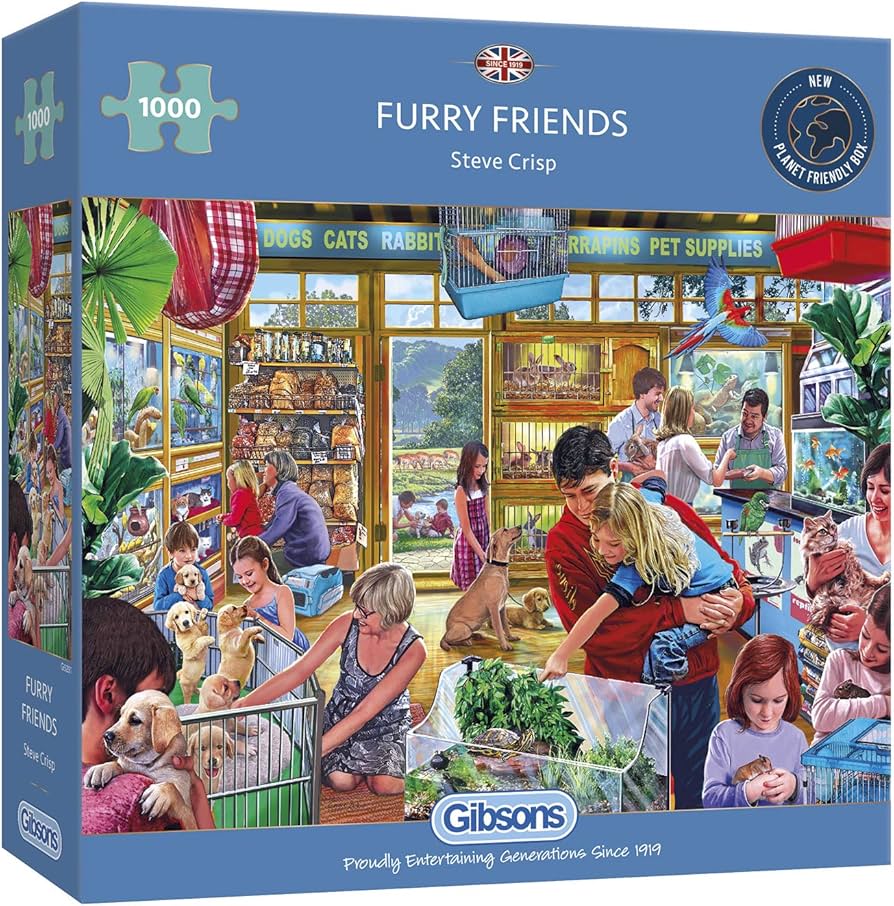 Gibson - Furry Friends 1000 Piece Jigsaw Puzzle image 0
