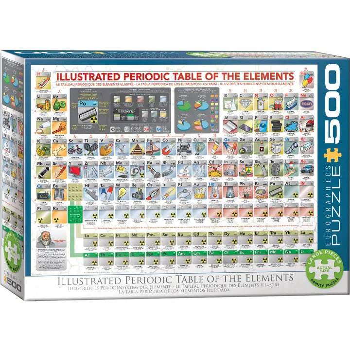 Eurographics - Illustrated Periodic Table 500 Piece Jigsaw Puzzle image 0