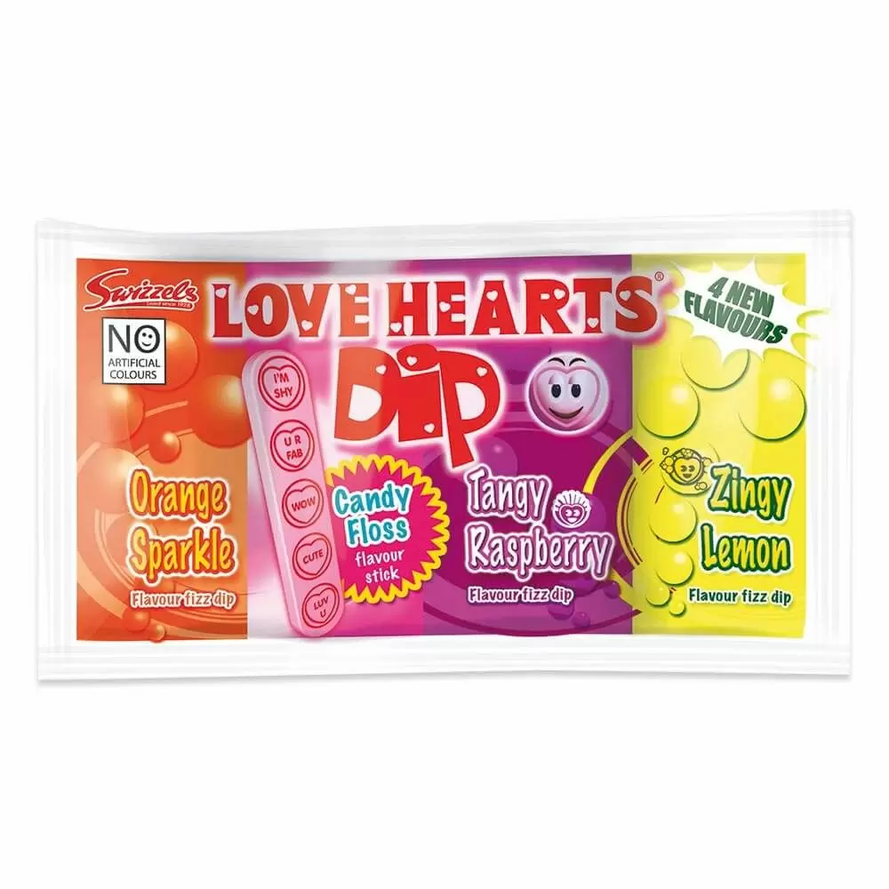 Swizzels Love Hearts Dip - 23g image 0
