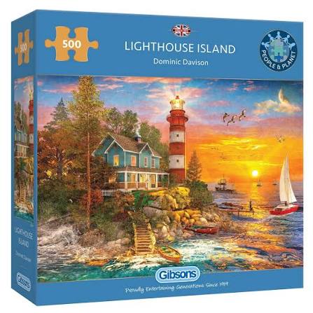 Gibson - Lighthouse Island 500 Piece Jigsaw Puzzle image 0