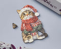Wentworth - Festive Feline 40 Piece Wooden Jigsaw Puzzle in Cracker shaped Box