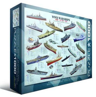 Eurographics - WW2 Warships 1000 Piece Jigsaw Puzzle