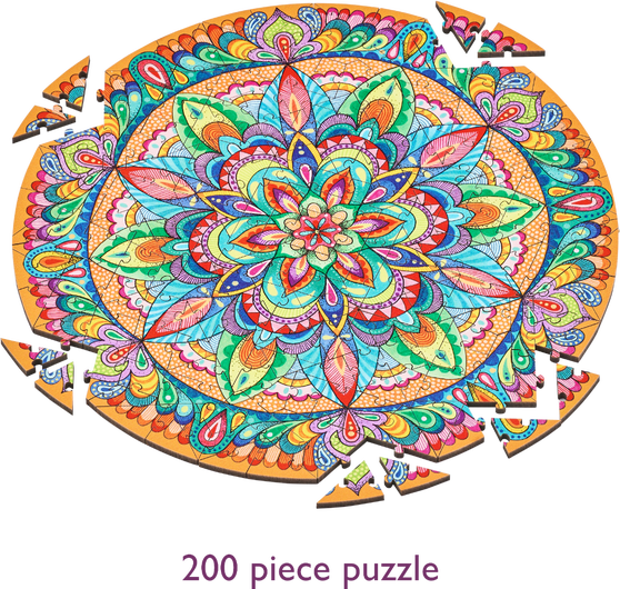 Wentworth - Mesmerising Mandala 200 Piece Wooden Xtra Difficult Jigsaw Puzzle